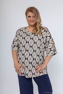Picture of CURVY GIRL BATWING SLEEVE TOP